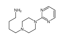 4-氨基丁基-1-(2-嘧啶)-哌嗪结构式