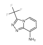 3-(三氟甲基)[1,2,4]噻唑并[4,3-a]吡啶-8-胺结构式