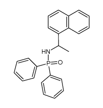 N-[1-(naphthalen-1-yl)ethyl]-diphenylphosphinamide结构式