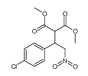 METHYL 3-(4-CHLOROPHENYL)-2-METHOXYCARBONYL-4-NITROBUTANOATE Structure