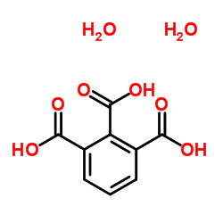 1,2,3-苯三甲酸,水合物结构式