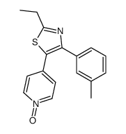 2-ethyl-4-(3-methylphenyl)-5-(1-oxidopyridin-1-ium-4-yl)-1,3-thiazole Structure