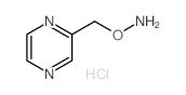 Hydroxylamine,O-(2-pyrazinylmethyl)-, hydrochloride (1:2) Structure