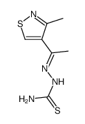 1-(3-Methyl-4-isothiazolyl)ethanone thiosemicarbazone结构式