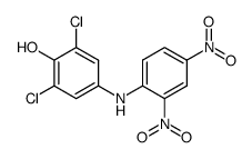 2,6-dichloro-4-(2,4-dinitro-anilino)-phenol Structure