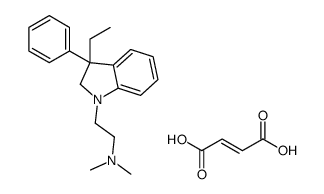 2-(3-ethyl-3-phenyl-2H-indol-1-yl)ethyl-dimethylazanium,(Z)-4-hydroxy-4-oxobut-2-enoate结构式