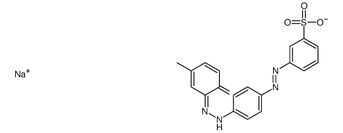 3-[[4-[(2-Hydroxy-5-methylphenyl)azo]phenyl]azo]benzenesulfonic acid sodium salt结构式