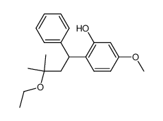 2-(3-ethoxy-3-methyl-1-phenyl-butyl)-5-methoxy-phenol Structure