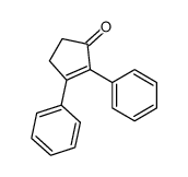 2,3-diphenylcyclopent-2-en-1-one结构式