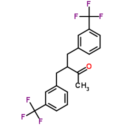3-[3-(Trifluoromethyl)benzyl]-4-[3-(trifluoromethyl)phenyl]-2-butanone Structure