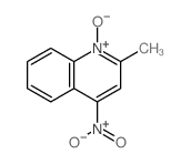 2-METHYL-4-NITROQUINOLINE-1-OXIDE结构式