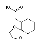 2-(1,4-dioxaspiro[4.5]decan-6-yl)acetic acid结构式