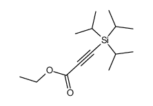 triisopropylsilyl propynoic acid ethyl ester Structure