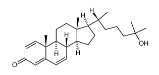 25-Hydroxy-1,4,6-cholestatrien-3-on结构式