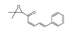 1-(3,3-dimethyloxiran-2-yl)-5-phenylpenta-2,4-dien-1-one结构式