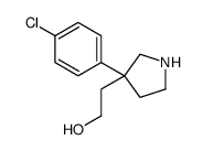 2-(3-(4-氯苯基)吡咯烷-3-基)乙醇结构式