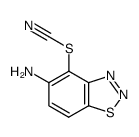 4-thiocyanatobenzo[d][1,2,3]thiadiazol-5-amine Structure