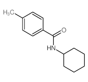 N-环己基-4-甲基苯甲酰胺结构式