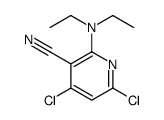 4,6-dichloro-2-(diethylamino)pyridine-3-carbonitrile结构式