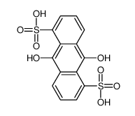 9,10-dihydroxyanthracene-1,5-disulfonic acid Structure