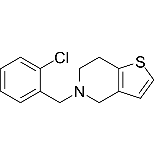 Ticlopidine structure