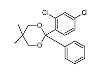 2-(2,4-dichlorophenyl)-5,5-dimethyl-2-phenyl-1,3-dioxane结构式