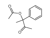 acetic acid 1-methyl-2-oxo-1-phenyl-propyl ester结构式