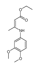 ethyl 3-(3,4-dimethoxyanilino)but-2-enoate Structure