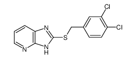 2-[(3,4-dichlorophenyl)methylsulfanyl]-1H-imidazo[4,5-b]pyridine结构式