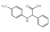 2-[(4-methylphenyl)amino]-2-phenyl-acetic acid结构式