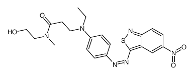 3-[乙基[4-[(5-硝基-2,1-苯并异噻唑-3-基)偶氮]苯基]氨基]-N-(羟乙基)-N-甲基丙酰胺结构式