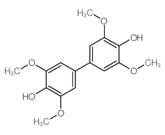 3,3,5,5-Tetramethoxy(1,1-biphenyl)-4,4-diol结构式
