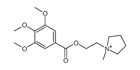 2-(1-methylpyrrolidin-1-ium-1-yl)ethyl 3,4,5-trimethoxybenzoate Structure