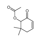 6-acetoxy-5,5-dimethyl-2-cyclohexen-1-one Structure
