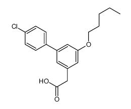 4'-Chloro-5-pentoxy-3-biphenylacetic acid结构式
