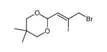 2-((E)-3-Bromo-2-methyl-propenyl)-5,5-dimethyl-[1,3]dioxane Structure