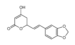 4-Hydroxy-6-(α-trans-2,3-dimethoxydioxystyryl)-5,6-dihydro-2-pyron () Structure