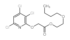 2-丁氧基-2-(3,5,6-三氯吡啶-2-基)氧基乙酸乙酯结构式