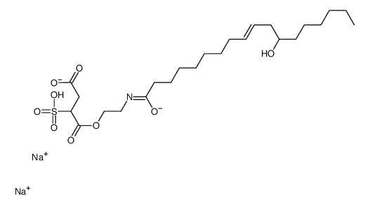 蓖麻醇酸酰胺 MEA磺基琥珀酸酯二钠结构式
