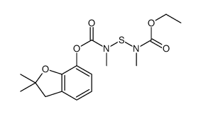2,4-Dimethyl-5-oxo-2,4-diaza-3-thia-6-oxaoctanoic acid 2,2-dimethyl-2,3-dihydrobenzofuran-7-yl ester结构式