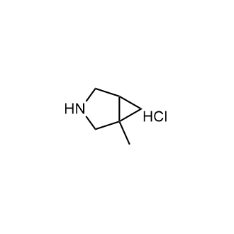 1-甲基-3-氮杂双环[3.1.0]己烷盐酸盐结构式