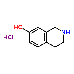 7-羟基-1,2,3,4-四氢异喹啉盐酸盐结构式