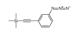 2-(3-azidophenyl)ethynyl-trimethylsilane Structure