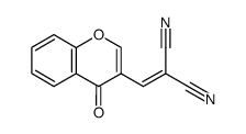 [(4-oxo-4H-chromen-3-yl)methylidene]-propanedinitrile结构式