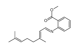 2-[(3,7-二甲基-2,6-亚辛二烯)氨基]苯甲酸甲酯结构式
