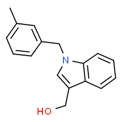 1-[(3-METHYLPHENYL)METHYL]-1H-INDOLE-3-METHANOL Structure