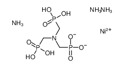 triammonium hydrogen [[[nitrilotris(methylene)]tris[phosphonato]](6-)]nickelate(4-) structure