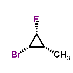 Cyclopropane, 1-bromo-2-fluoro-3-methyl-, (1R,2S,3R)-rel- (9CI) Structure