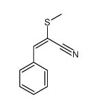 2-methylsulfanyl-3-phenylprop-2-enenitrile Structure