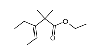 Ethyl (E)-3-ethyl-2,2-dimethyl-3-pentenoate Structure